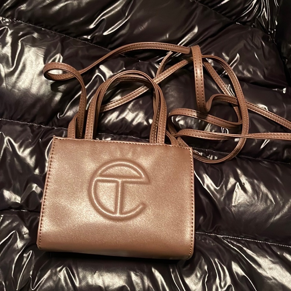 Telfar Mini Shopper in Chocolate